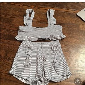 Shorts and crop top set